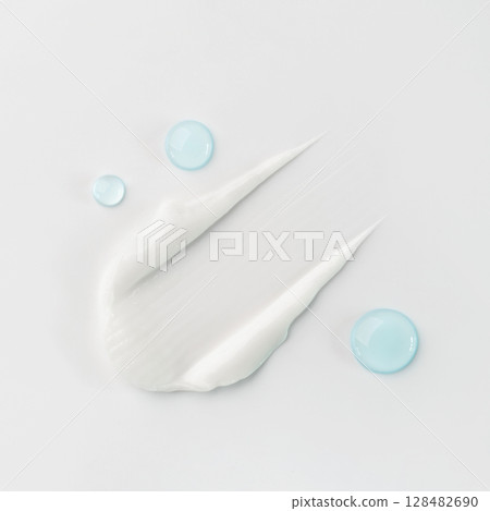 Smears and drops of cosmetics 128482690