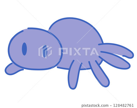 兒童藍蜘蛛角色 兒童藍蜘蛛角色 128482761