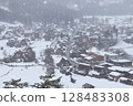 Shirakawago雪風景 128483308