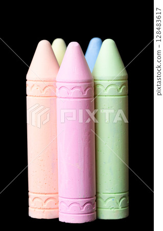 multi-colored crayons multi-colored crayons 128483617