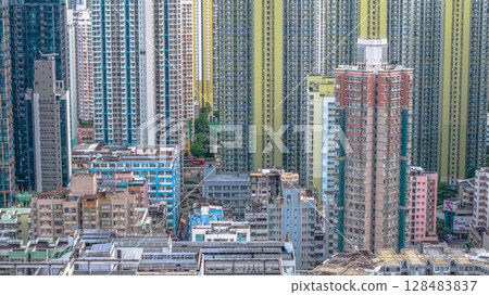 July 12 2025 Cheung Sha Wan District Urban Scene in Hong Kong July 12 2025 Cheung Sha Wan District Urban Scene in Hong Kong 128483837