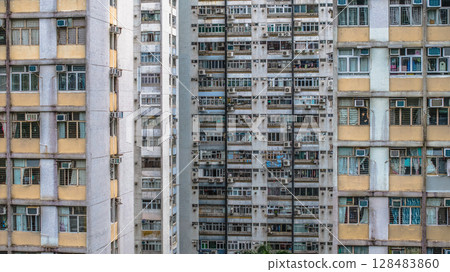 July 12 2025 Lei Cheng Uk Estate in Kowloon, Hong Kong 128483860