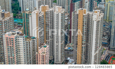 July 12 2025 Cheung Sha Wan District Urban Scene in Hong Kong 128483865