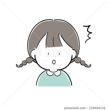 一個驚訝的孩子的插圖 128484126