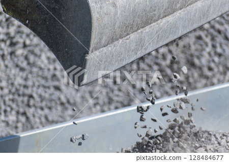 Earthworks, exterior works with machinery 128484677
