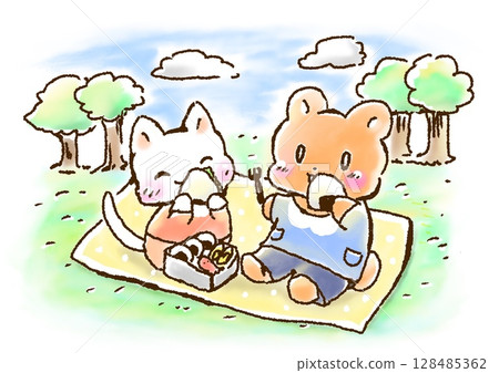 Bear and Cat's Field Trip Bear and Cat's Field Trip 128485362