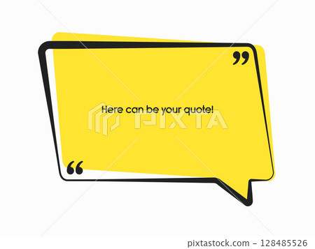 Speech bubble. Space for quote text, frame message Speech bubble. Space for quote text, frame message 128485526