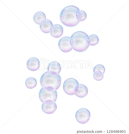 透明背景上的肥皂泡 透明背景上的肥皂泡 128486901