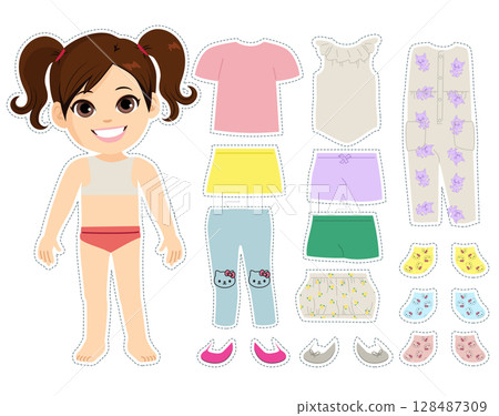 Female Child With Matching Outfits 128487309
