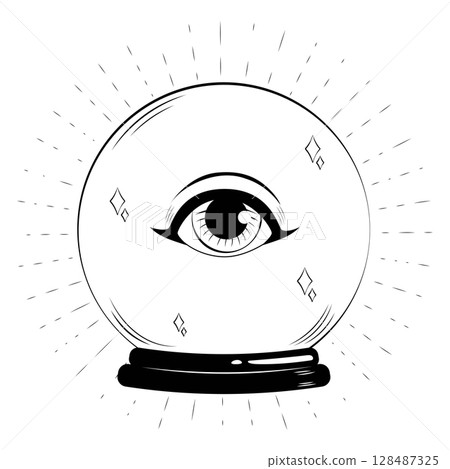 Magic Crystal Ball Predict Future 128487325