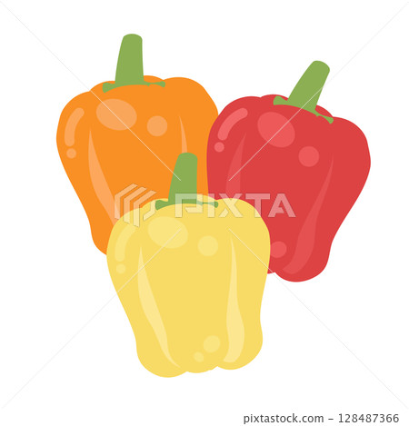Paprika illustration set 128487366