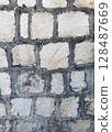 texture of old stone wall 128487669