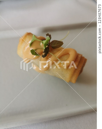 delicious food spring roll delicious food spring roll 128487673