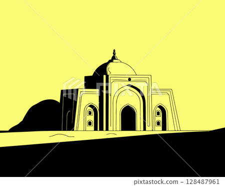 Mazar-e-Quaid Illustration Mazar-e-Quaid Illustration 128487961