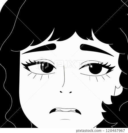 Worried Woman Illustration Worried Woman Illustration 128487967