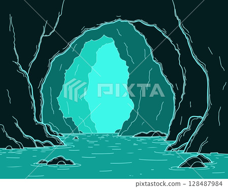 Mystical Cave Entrance Mystical Cave Entrance 128487984