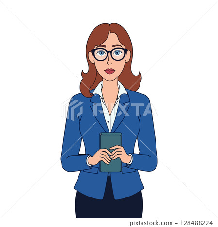Businesswoman Holding Tablet Businesswoman Holding Tablet 128488224