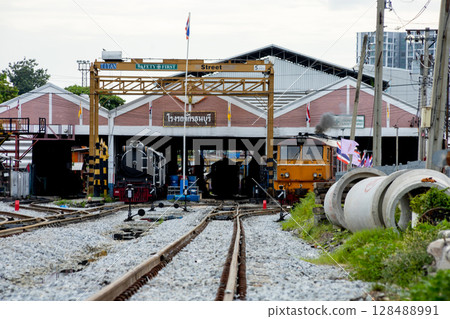Thonburi Locomotive Depot at Bangkok Noi Bangkok , thailand 128488991