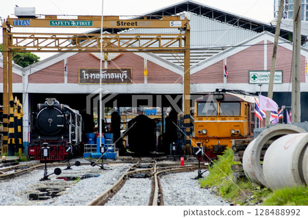 Thonburi Locomotive Depot at Bangkok Noi Bangkok , thailand 128488992