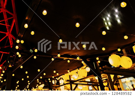 Light falling from the ceiling Light falling from the ceiling 128489582