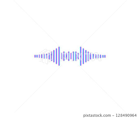 sound wave ilustration logo vector 128490964