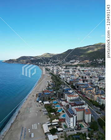 Coastal city landscape. High quality photo Coastal city landscape. High quality photo 128491143