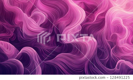 Purple Waves with Texture Abstract Background. Generative AI 128491225