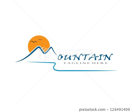 Mountains Logo Template Mountains Logo Template 128491409