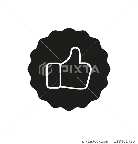 Thumbs Up Approval Solid Icon. Positive Feedback, Endorsement, And Social Media Like Silhouette Symbol. Quality Assurance And Satisfaction. Isolated Vector Illustration Thumbs Up Approval Solid Icon. Positive Feedback, Endorsement, And Social Media Like Silhouette Symbol. Quality Assurance And Satisfaction. Isolated Vector Illustration 128491459