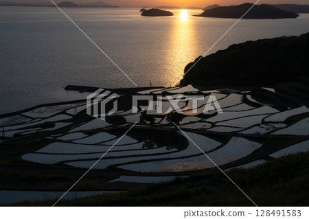 玄界灘的絕美景色：土屋梯田 128491583