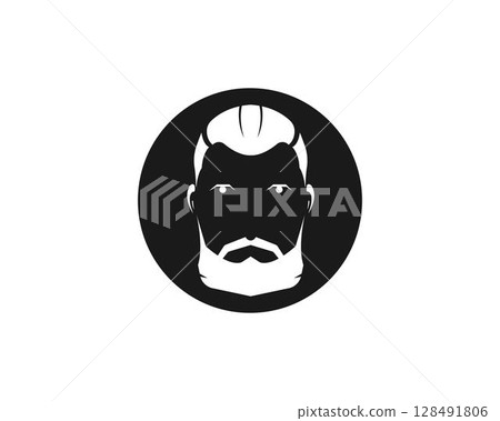 vintage barber shop logo vector 128491806