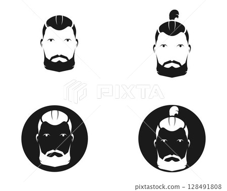 vintage barber shop logo vector 128491808