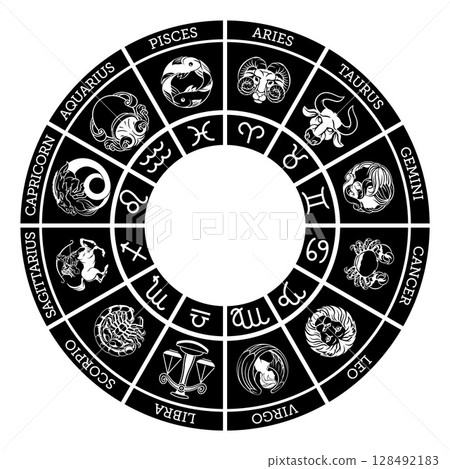 Star signs zodiac astrology horoscope symbols set 128492183