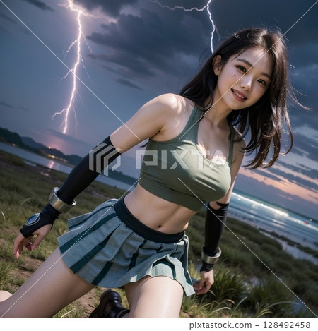 Warrior Cosplay: Lightning - A smile swaying in the wind!! Warrior Cosplay: Lightning - A smile swaying in the wind!! 128492458