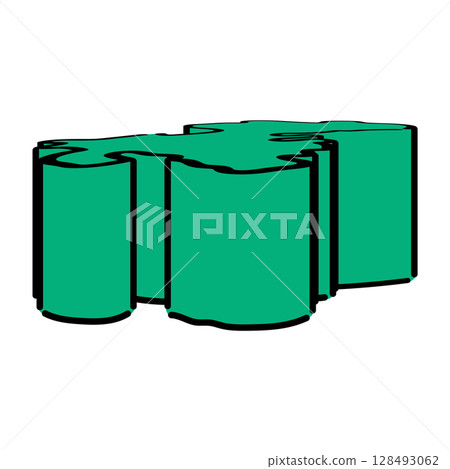 Handwritten_Azerbaijan_Khojavend_Vector_Isometric_Illustration 128493062