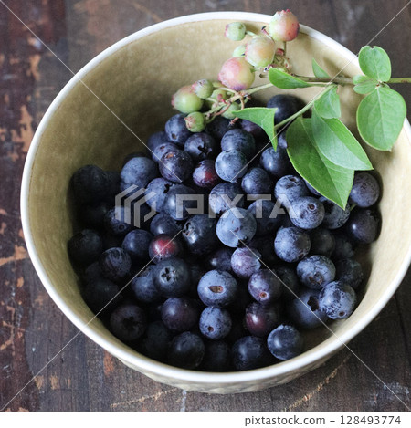 A freshly harvested blueberry A freshly harvested blueberry 128493774