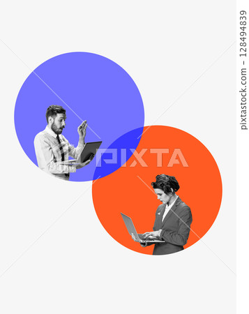 Composition of online communication between distant colleagues Composition of online communication between distant colleagues 128494839