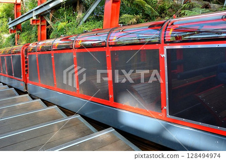 Blue Mountains trolley train 128494974