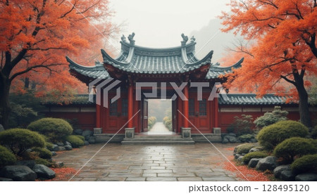 chinese style background 128495120