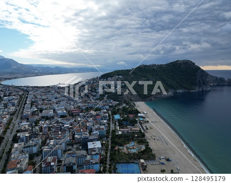 Coastal city landscape. High quality photo 128495179
