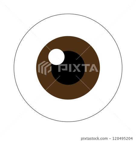棕色眼球圖標 128495204