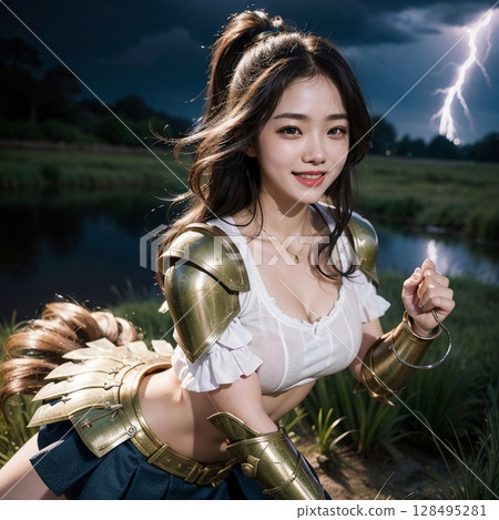 這是Cosplay服裝。雷啊! ! 這是Cosplay服裝。雷啊! ! 128495281