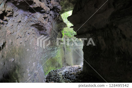 伊奧基洞穴深處，蕨類植物山谷的入口 128495542