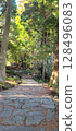 Stone pavement leading to the approach to the shrine 128496083