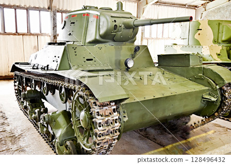 Soviet light infantry tank T-26 Soviet light infantry tank T-26 128496432