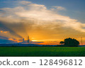 Beautiful sunset sky 128496812