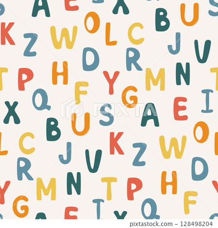 colorful letters seamless pattern colorful letters seamless pattern 128498204