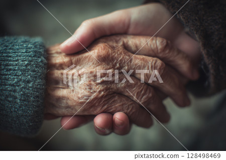 Elderly care and empathy concept 128498469