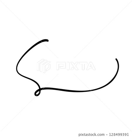 Speech bubble handwritten simple loose cute 128499391