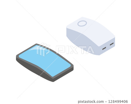 智慧型手機和手機電池膨脹 128499406